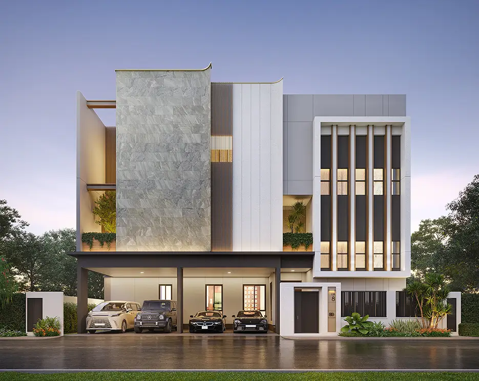 รับสร้างบ้าน แบบบ้าน Modern Art - MA-BGVKT-540