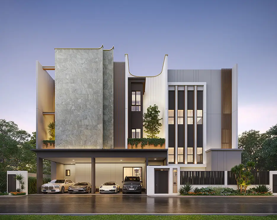 รับสร้างบ้าน แบบบ้าน Modern Art - MA-BGVKT-655