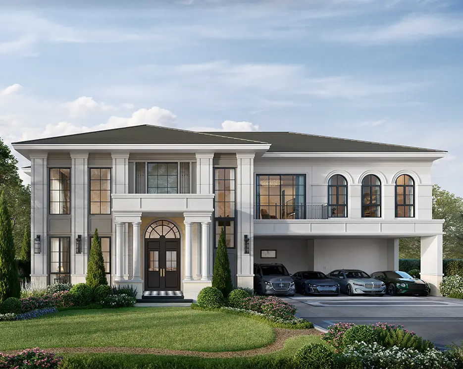 รับสร้างบ้าน แบบบ้าน Regency Revival - RR-NBR-654