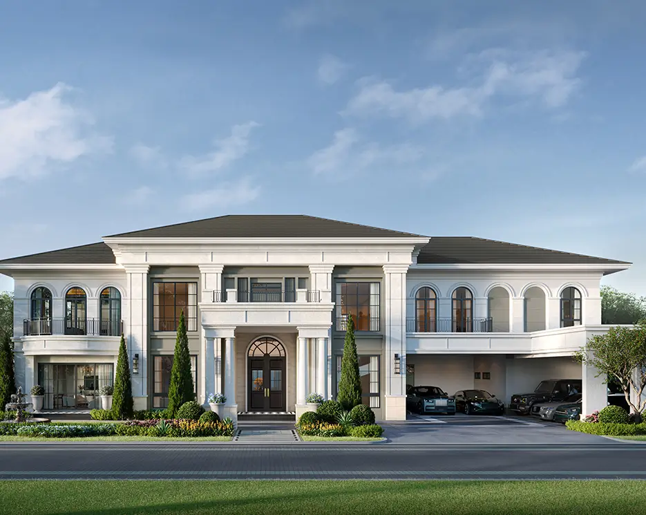 รับสร้างบ้าน แบบบ้าน Regency Revival - RR-NBR-843