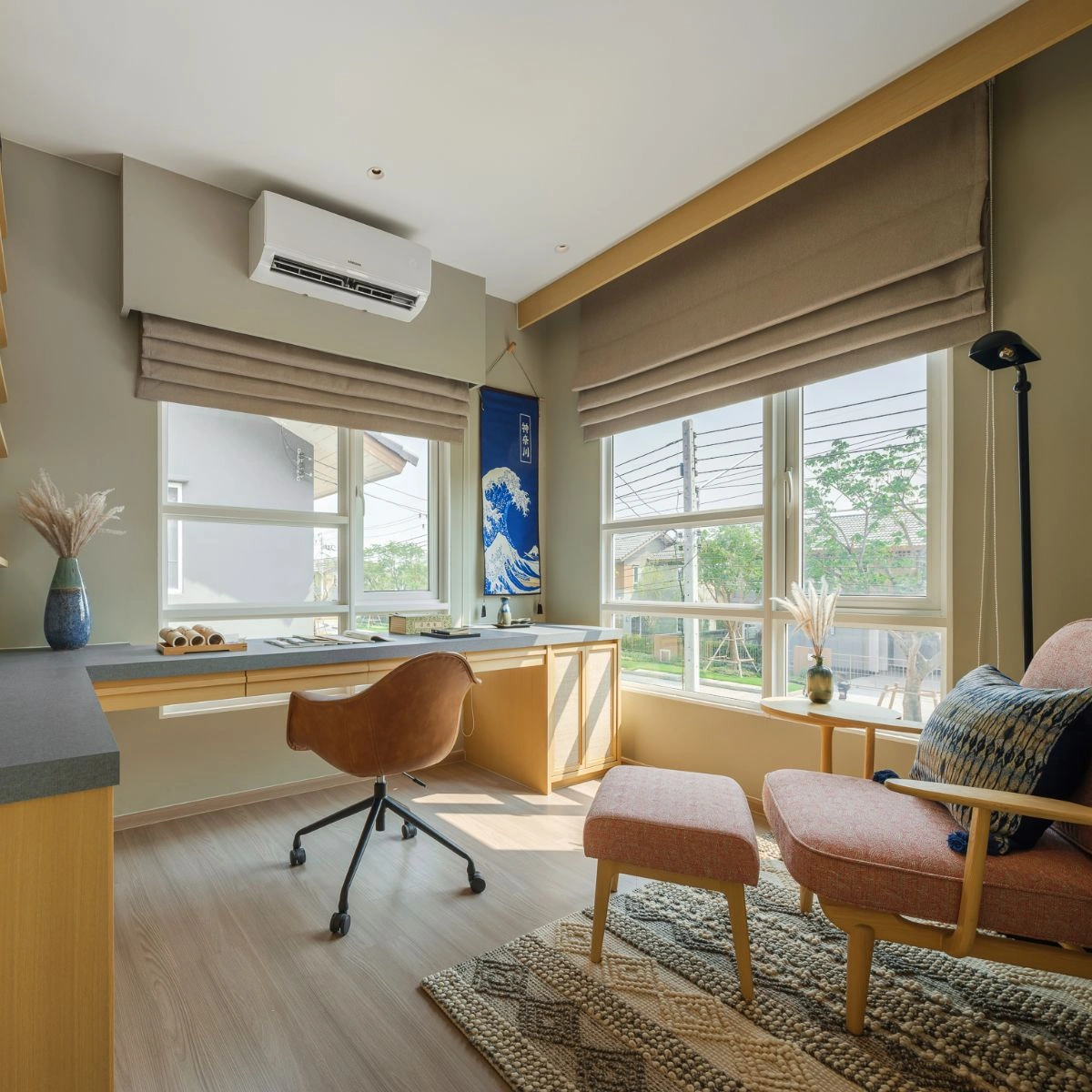 บ้านเดี่ยว อณาสิริ อยุธยา 2 เลขที่ 59/69 ทิศใต้ *บ้านตัวอย่าง*<br> แปลงมุม โซนด้านหน้าโครงการ