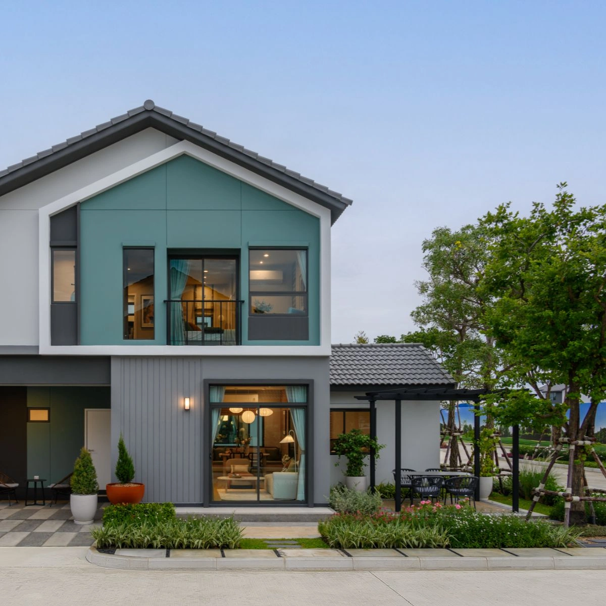 บ้าน อณาสิริ ชัยพฤกษ์ - วงแหวน 2 เลขที่ 999/224 ทิศใต้ ไซส์ใหญ่ แปลงมุม ติดสวน