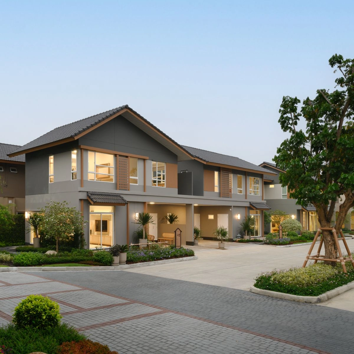 บ้านแฝด อณาสิริ กรุงเทพ - ปทุมธานี 2 เลขที่ 103 ทิศเหนือ บ้านแฝด ราคาดี ฟังกชันใหญ่ Space ครบ