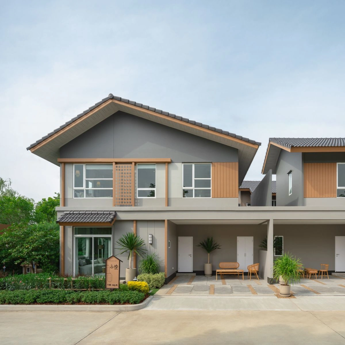 บ้านแฝด อณาสิริ กรุงเทพ - ปทุมธานี 2 เลขที่ 107 ทิศใต้ บ้านแฝด ราคาดี ฟังกชันใหญ่ Space ครบ