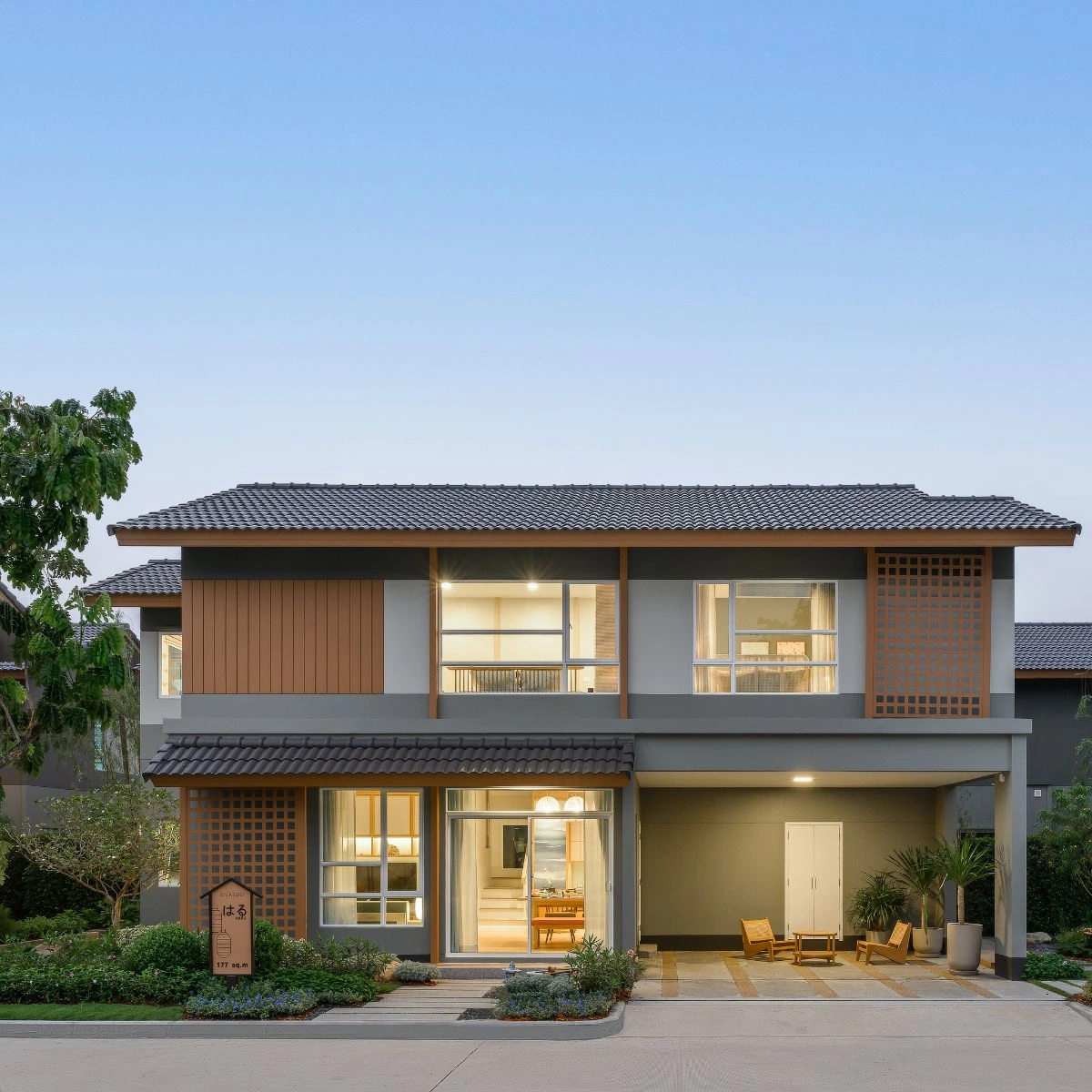 บ้าน อณาสิริ กรุงเทพ - ปทุมธานี 2 เลขที่ 117 ทิศใต้ บ้านเดี่ยว แปลงมุม เฟสสวยติดสวน คุ้มค่า