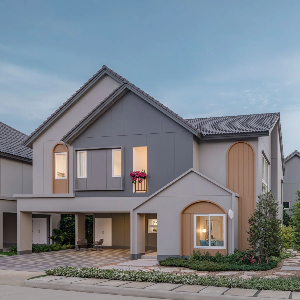 บ้าน อณาสิริ ปิ่นเกล้า - กาญจนาฯ เลขที่ 168/81 ทิศเหนือ แปลงมุม หน้าสวน