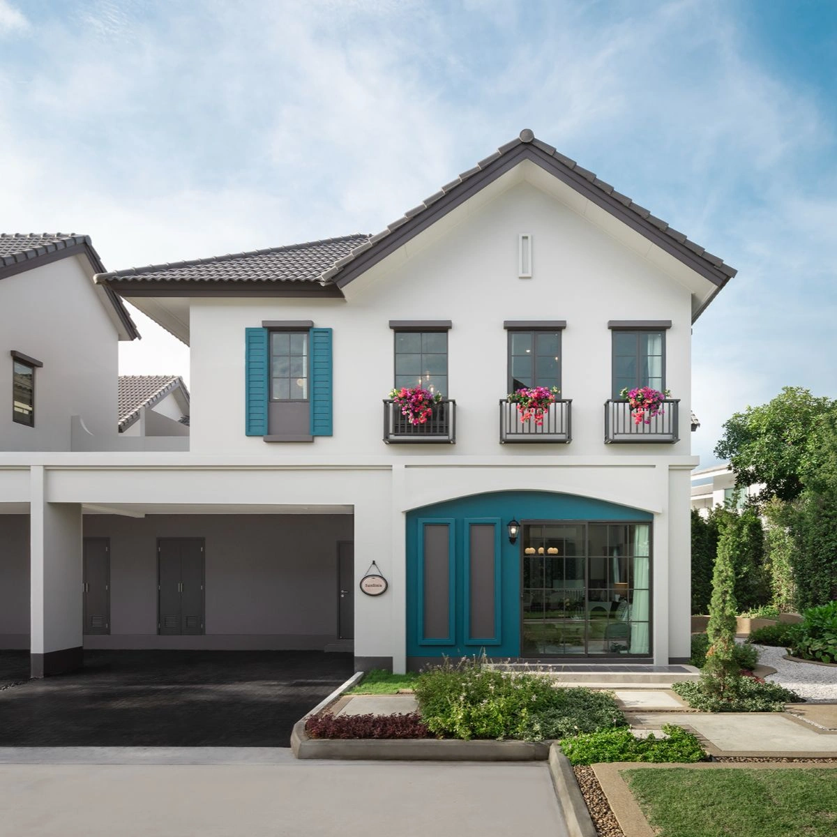 บ้าน อณาสิริ พระราม 2 - วงแหวน เลขที่ 1199/75 ทิศเหนือ แปลงมุม ได้พื้นที่สวนหน้าบ้าน