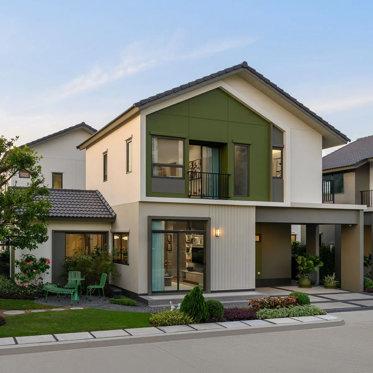 บ้าน อณาสิริ รัตนาธิเบศร์ เลขที่ 111/21 ทิศเหนือ บ้านเดี่ยวแปลงมุม เฟสใหม่