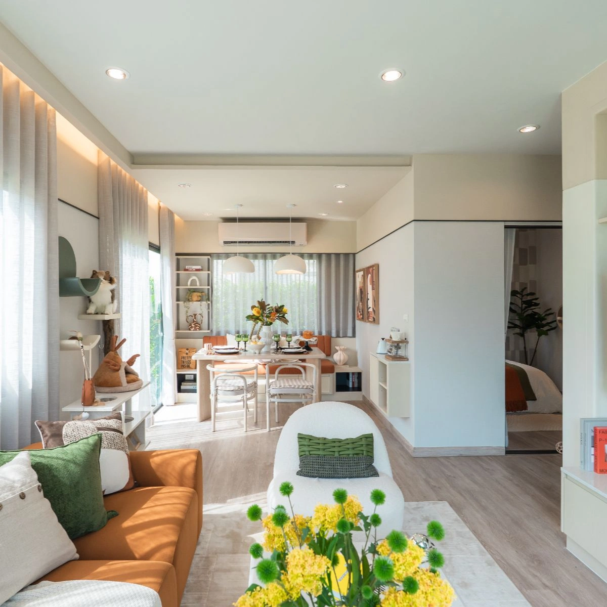 บ้านแฝด อณาสิริ รัตนาธิเบศร์ เลขที่ 111/60 ทิศใต้ บ้านแฝดใหญ่ เฟสใหม่