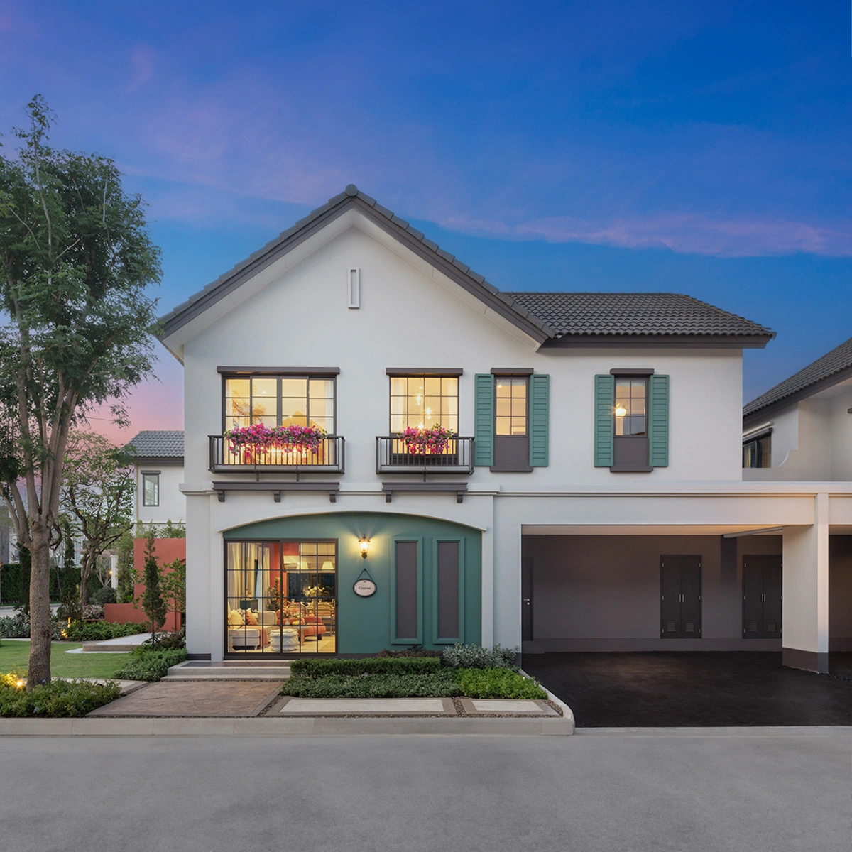 บ้านเดี่ยว อณาสิริ ศาลายา - ปิ่นเกล้า เลขที่ 100/16 ทิศเหนือ <br>แปลงกลาง ใกล้สวน