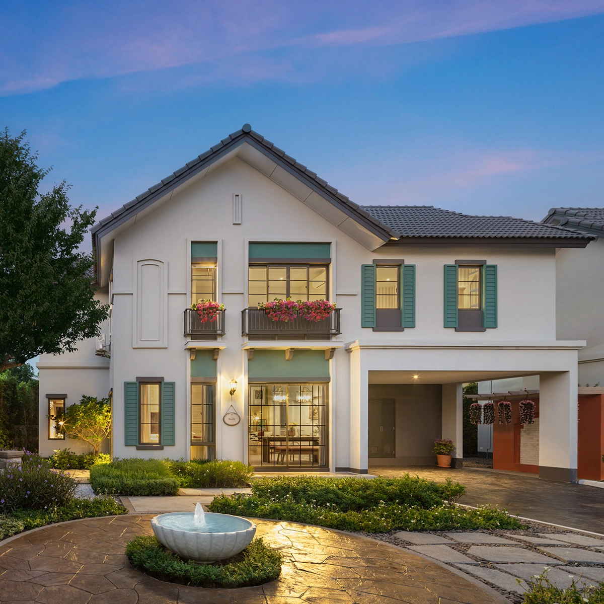 บ้านเดี่ยว อณาสิริ ศาลายา - ปิ่นเกล้า เลขที่ 100/21 ทิศใต้ <br>แปลงมุม ใกล้สวน