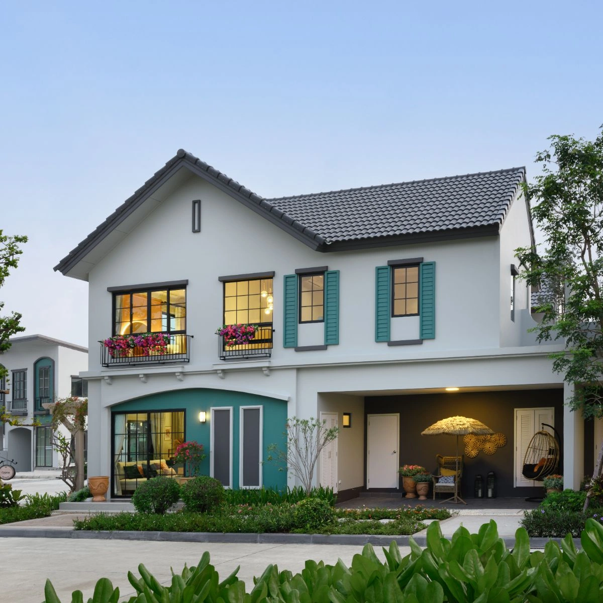 บ้าน อณาสิริ ศรีนครินทร์ - แพรกษา เลขที่ 188/280 ทิศใต้ โซนส่วนตัว แปลงมุม