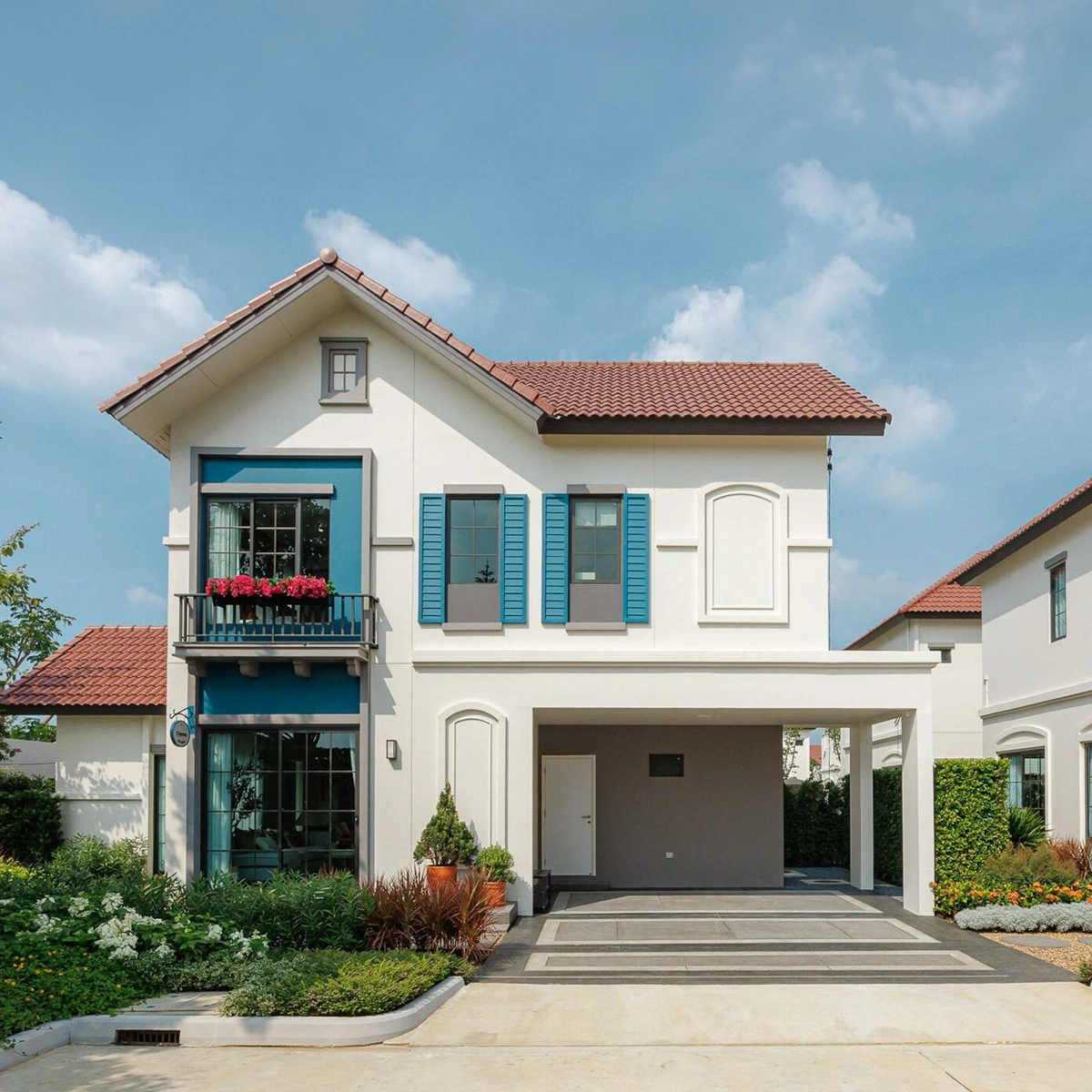 บ้านเดี่ยว อณาสิริ เวสต์เกต เลขที่ 125/7 ทิศเหนือ โซนส่วนตัว <br>หน้าบ้านไม่ชนใคร