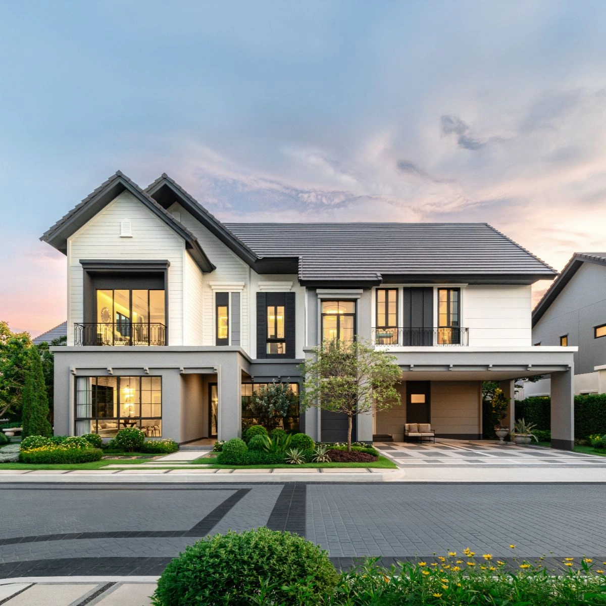 บ้าน บุราสิริ จตุโชติ เลขที่ 789/17 ทิศใต้ บ้านหลังใหญ่ แปลงมุม วิวสวน