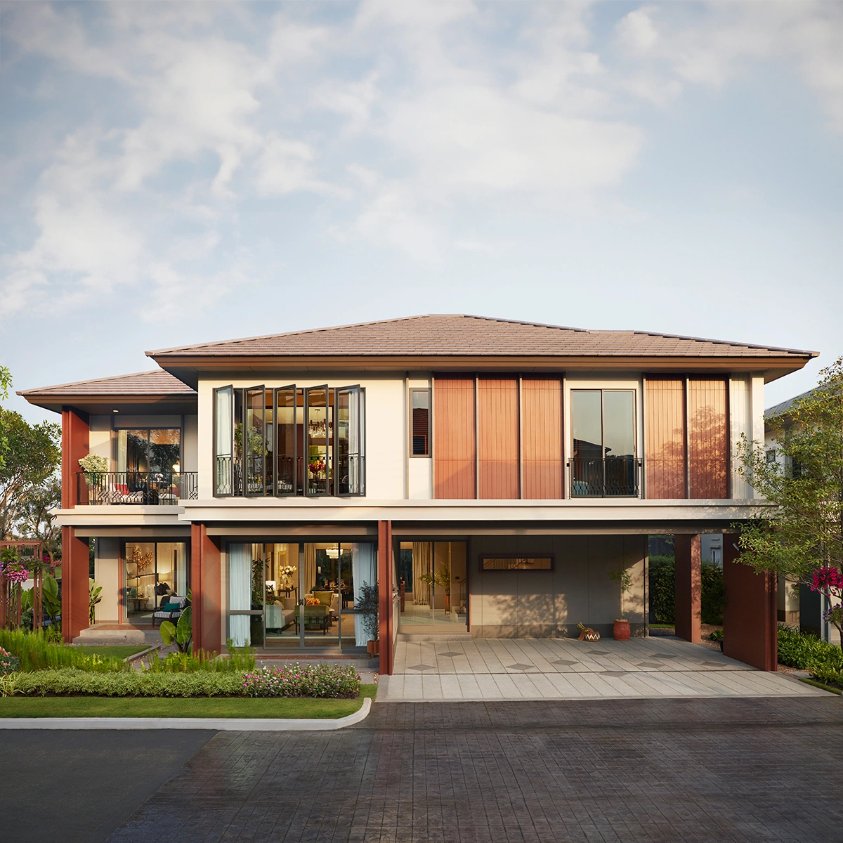 บ้าน บุราสิริ พระราม 2 เลขที่ 125 ทิศเหนือ โซนส่วนตัว แปลงมุม