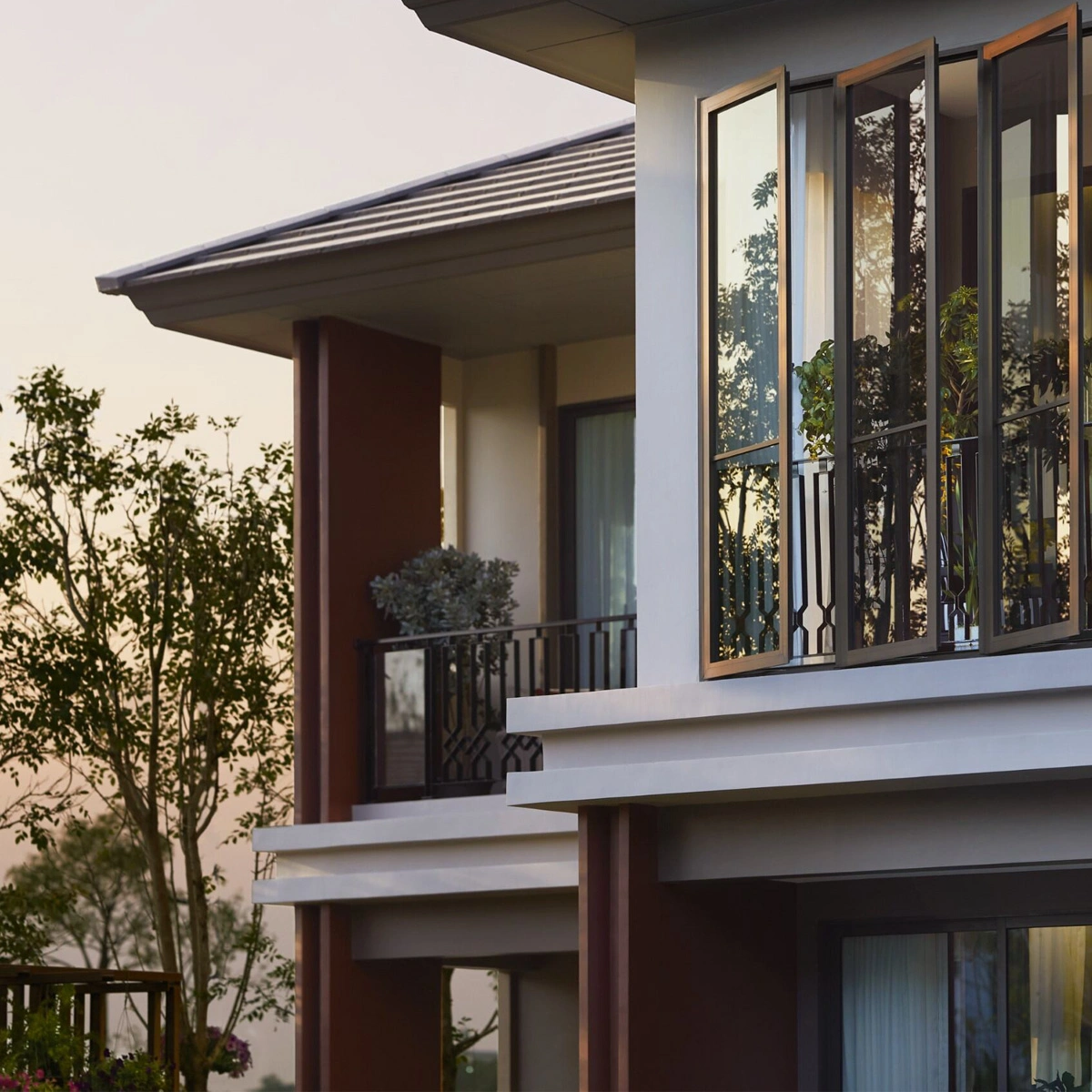 บ้านเดี่ยว บุราสิริ พระราม 2 เลขที่ 144 ทิศเหนือ โซนหน้าสวน<br> รีสอร์ทส่วนตัว Extra Size