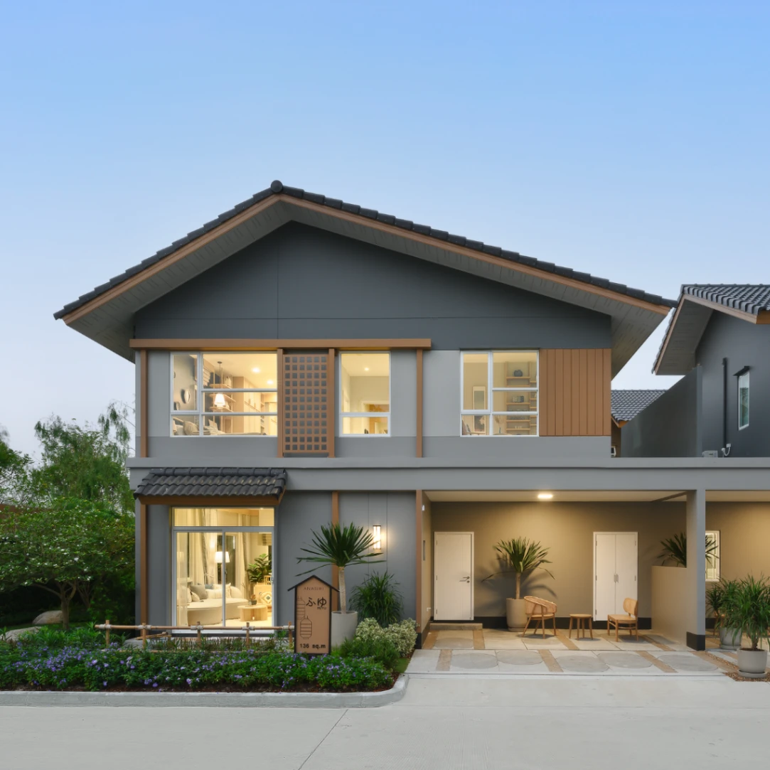 บ้านแฝด อณาสิริ กรุงเทพ - ปทุมธานี 2 เลขที่ 120 ทิศใต้ บ้านแฝดฟังก์ชันครบ