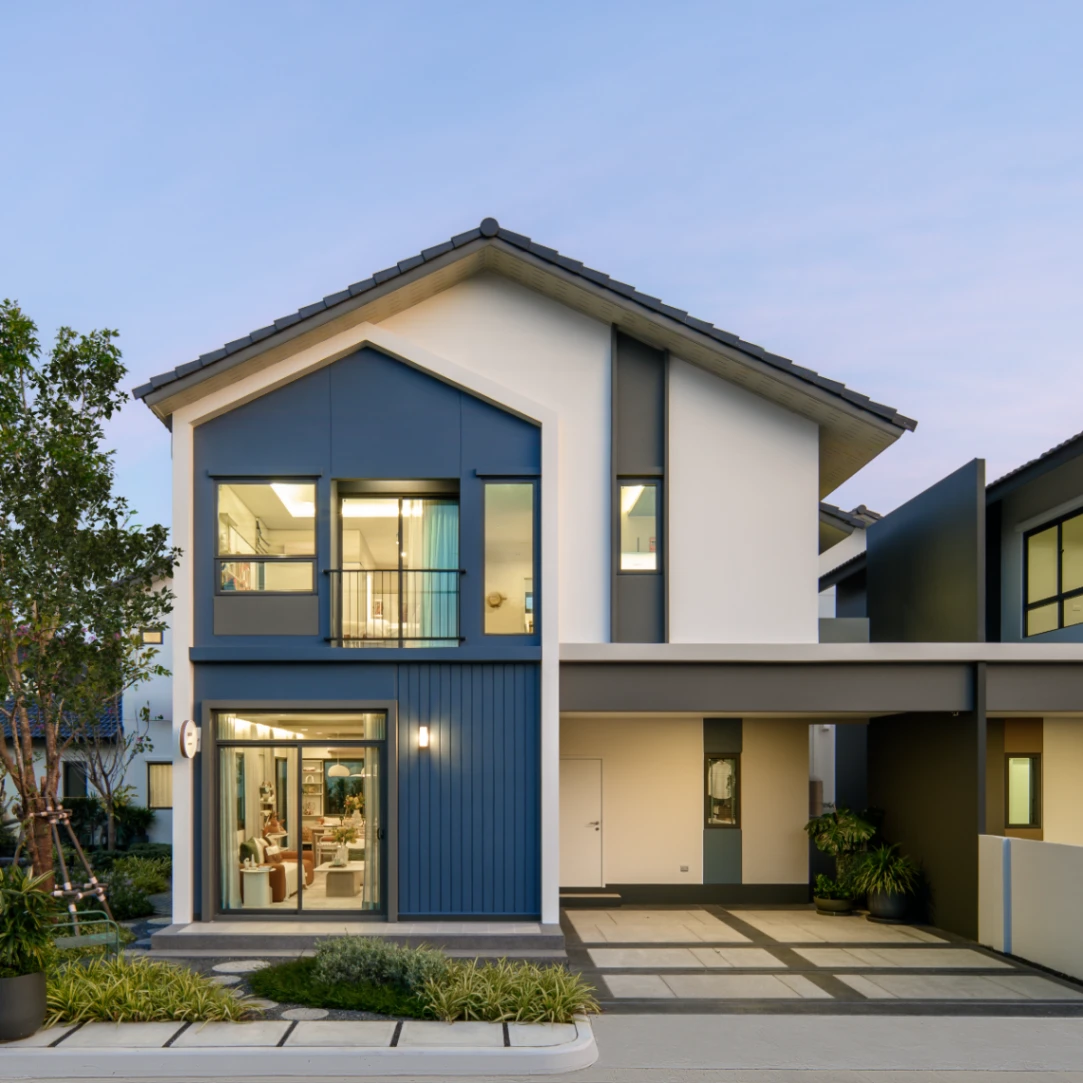 บ้านแฝด อณาสิริ รัตนาธิเบศร์ เลขที่ 111/25 ทิศเหนือ บ้านแฝด แปลงมุม ที่ดินใหญ่