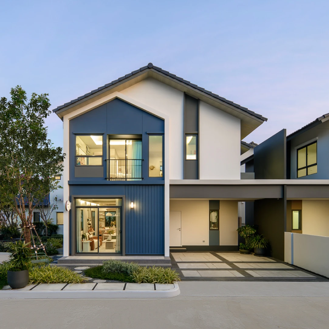บ้านแฝด อณาสิริ รัตนาธิเบศร์ เลขที่ 111/33 ทิศเหนือ บ้านแฝด แปลงมุม ที่ดินใหญ่