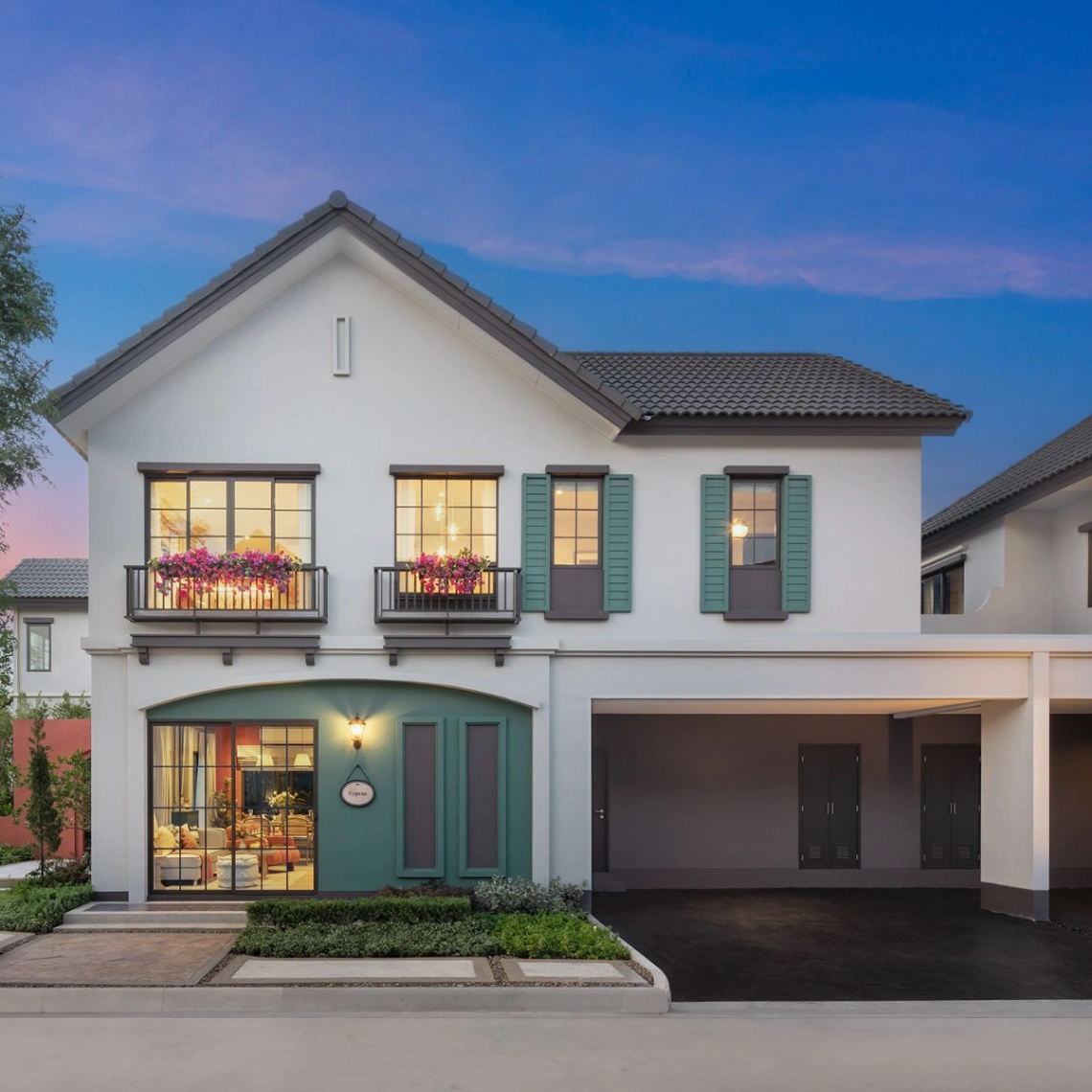 บ้านแฝด อณาสิริ ศาลายา - ปิ่นเกล้า เลขที่ 100/41 ทิศเหนือ บ้านแฝด แปลงมุมส่วนตัวซอยส่วนตัว