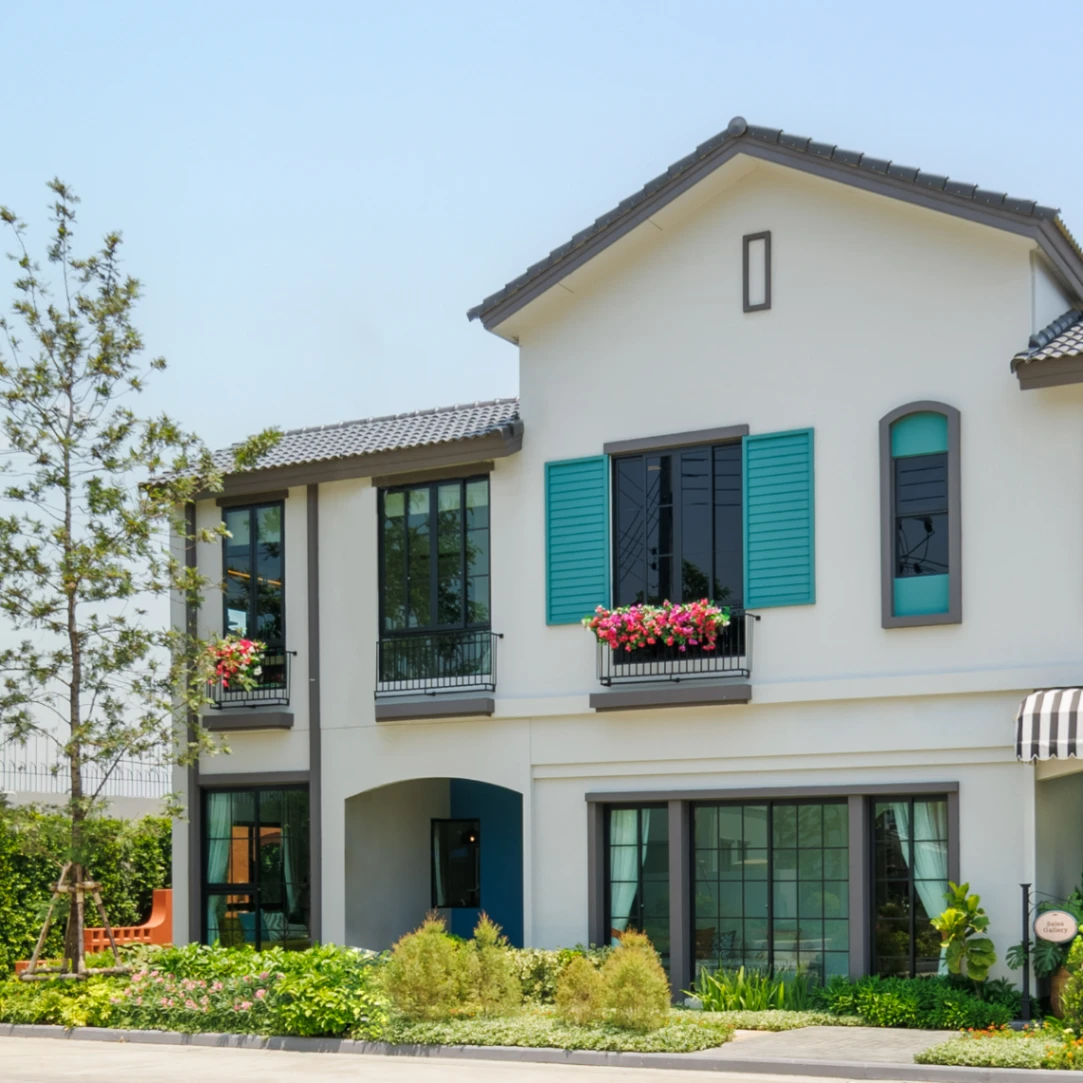 บ้าน อณาสิริ ศรีนครินทร์ - แพรกษา เลขที่ 188/156 ทิศตะวันออกเฉียงเหนือ แปลงมุม ที่ดินใหญ่ ซอยส่วนตัว