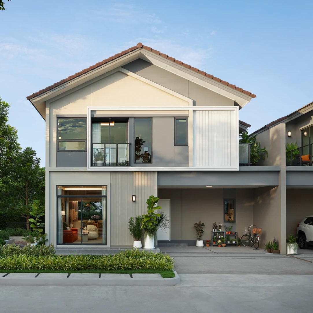 บ้าน ฮาบิเทีย พราวด์ ประชาอุทิศ 72 เลขที่ 333/73 ทิศใต้ บ้านตัวอย่าง ถนนเมน หน้าโครงการ ใกล้คลับเฮาส์