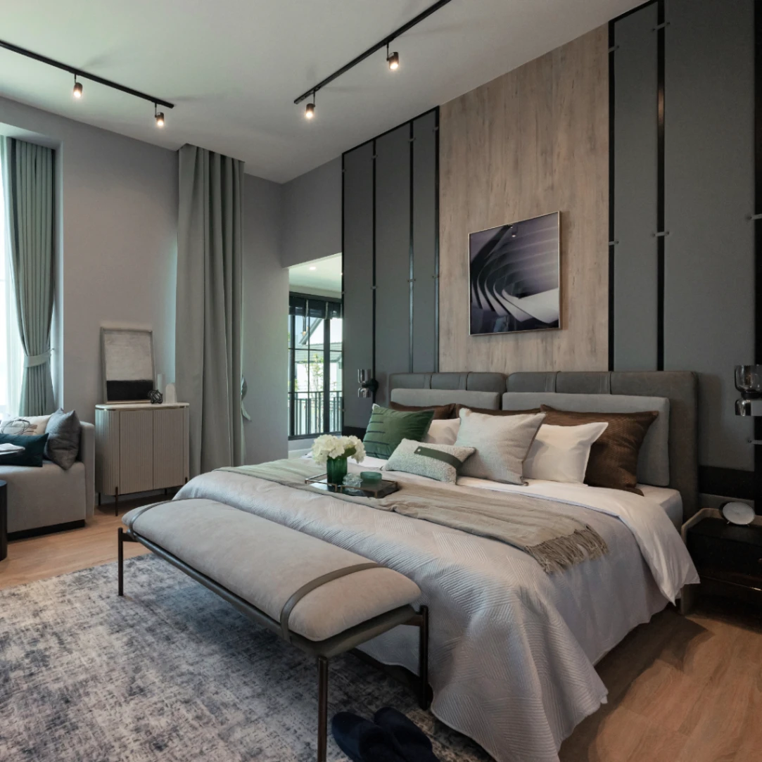 บ้าน สราญสิริ ประชาอุทิศ 90 เลขที่ 345/317 ทิศเหนือ โซนสวย หน้าสวน