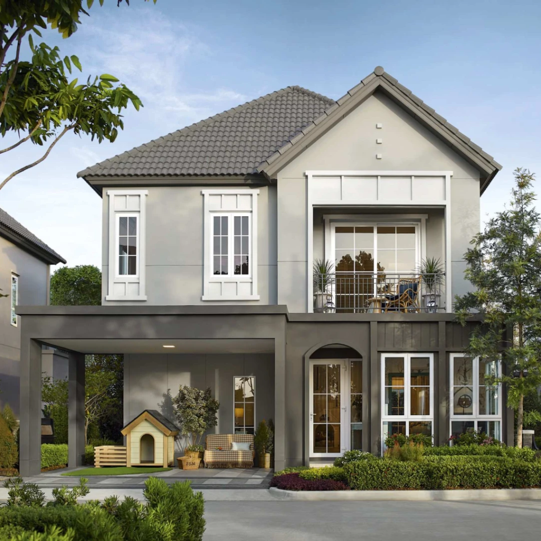 บ้าน สราญสิริ ราชพฤกษ์ - 346 เลขที่ 555/162 ทิศตะวันตกเฉียงเหนือ บ้านเดี่ยว แปลงมุม โซนส่วนตัว