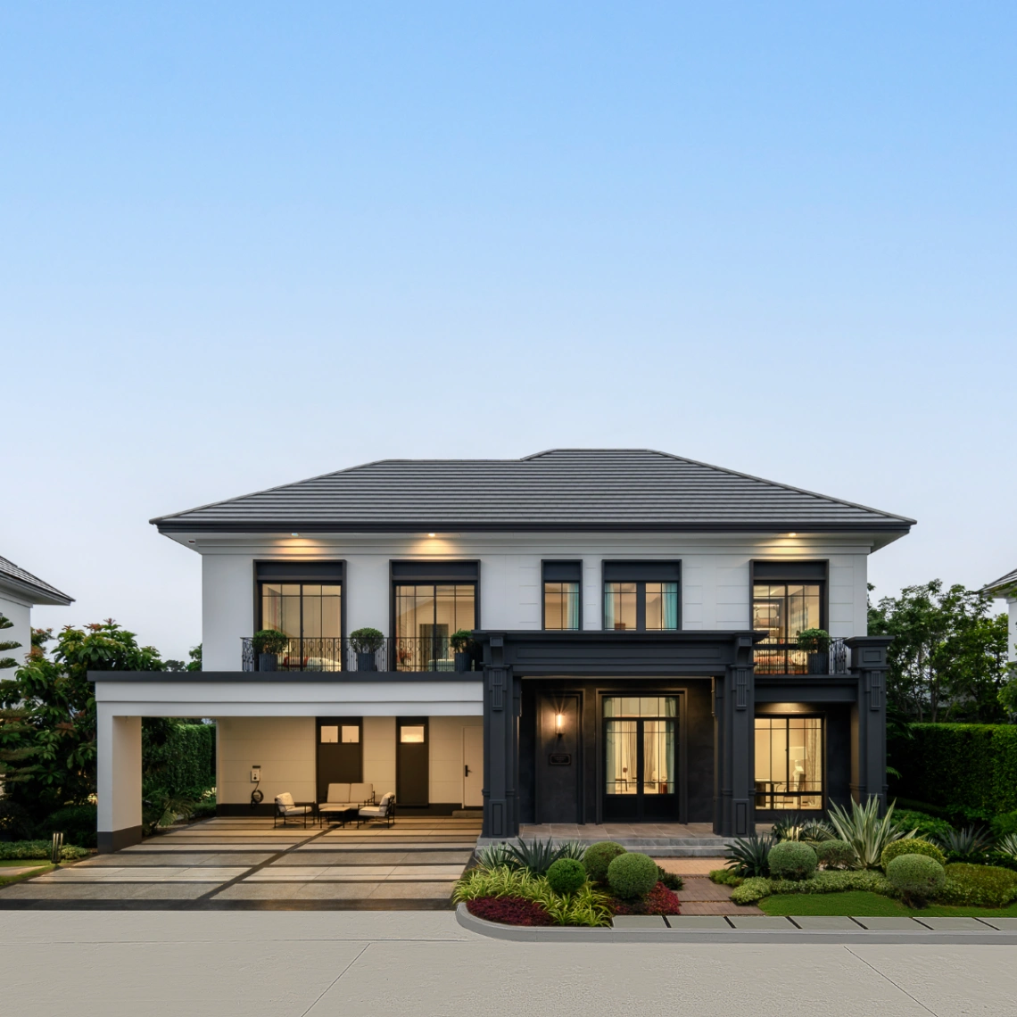 บ้าน เศรษฐสิริ ราชพฤกษ์ - สาย 1 เลขที่ 19/94 ทิศเหนือ บ้านโซนส่วนตัว