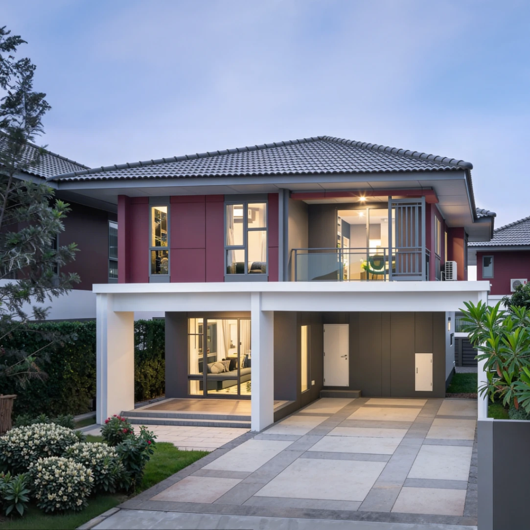 บ้าน เศรษฐสิริ วงแหวน - ลำลูกกา เลขที่ 87/110 ทิศใต้ 