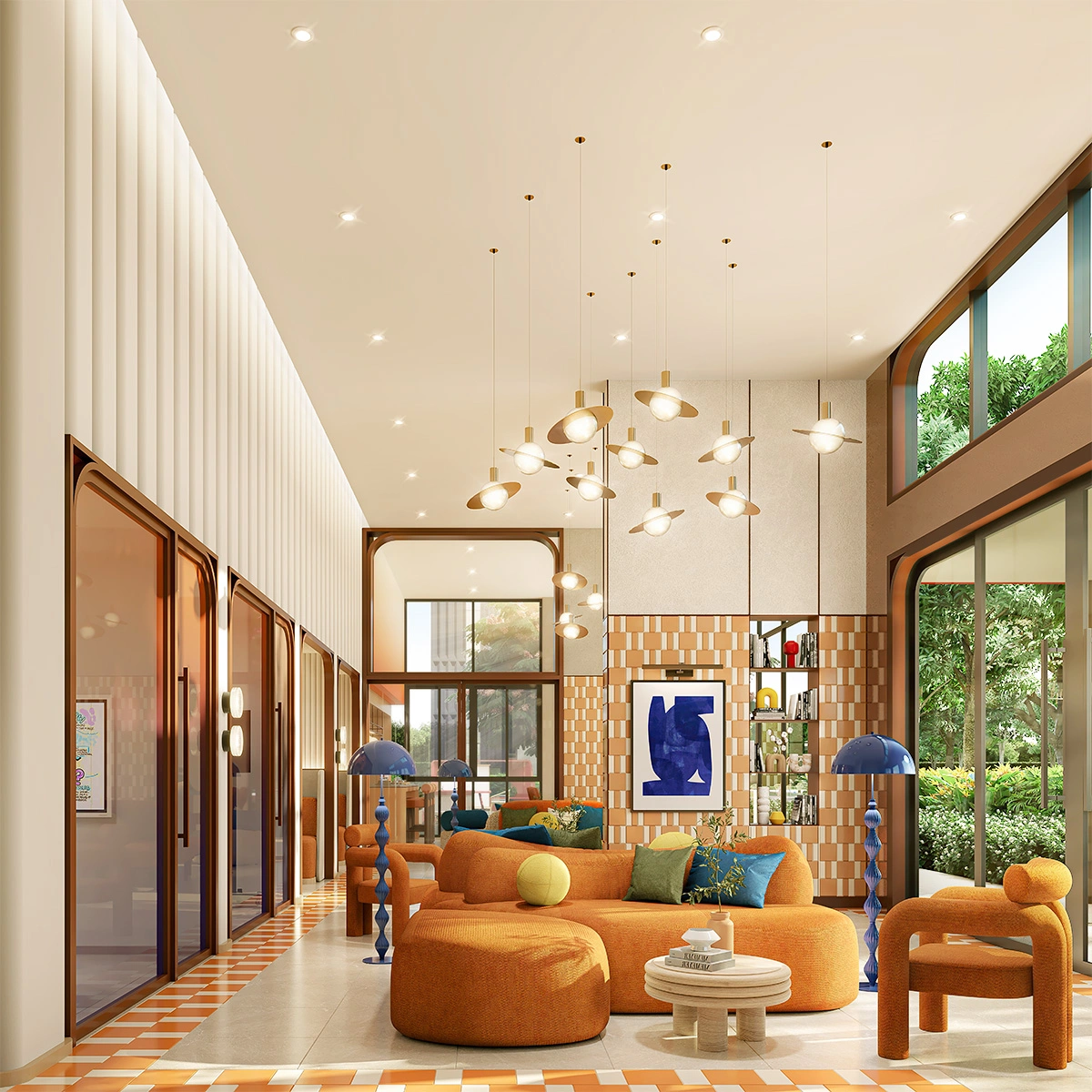 คอนโด ดีคอนโด วิวิด รังสิต เลขที่ 010336 ทิศใต้ ห้องแต่งครบ วิวสระ