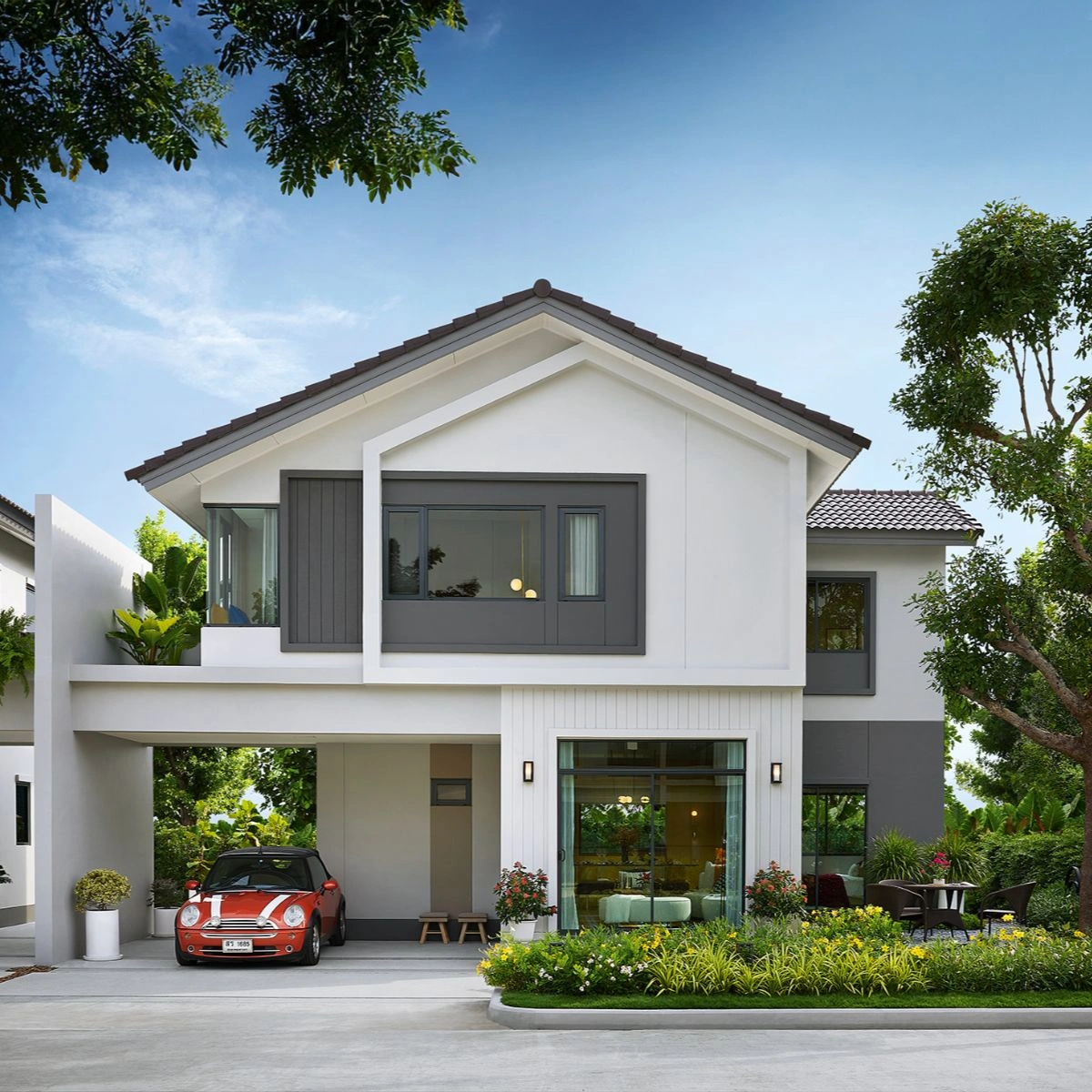 บ้าน ฮาบิเทีย พราวด์ ประชาอุทิศ 72 เลขที่ 333/37 ทิศใต้ โซนใหม่ ที่ดินใหญ่ ถนนหน้าบ้านกว้าง