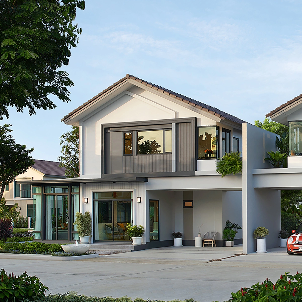 บ้าน ฮาบิเทีย พราวด์ ประชาอุทิศ 72 เลขที่ 333/39 ทิศใต้ โซนใหม่ ที่ดินใหญ่ ถนนหน้าบ้านกว้าง