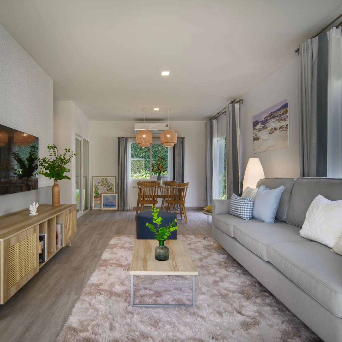บ้านเดี่ยว คณาสิริ บางนา เลขที่ 89/342 ทิศใต้ *บ้านตัวอย่าง*<br> โซนส่วนตัว