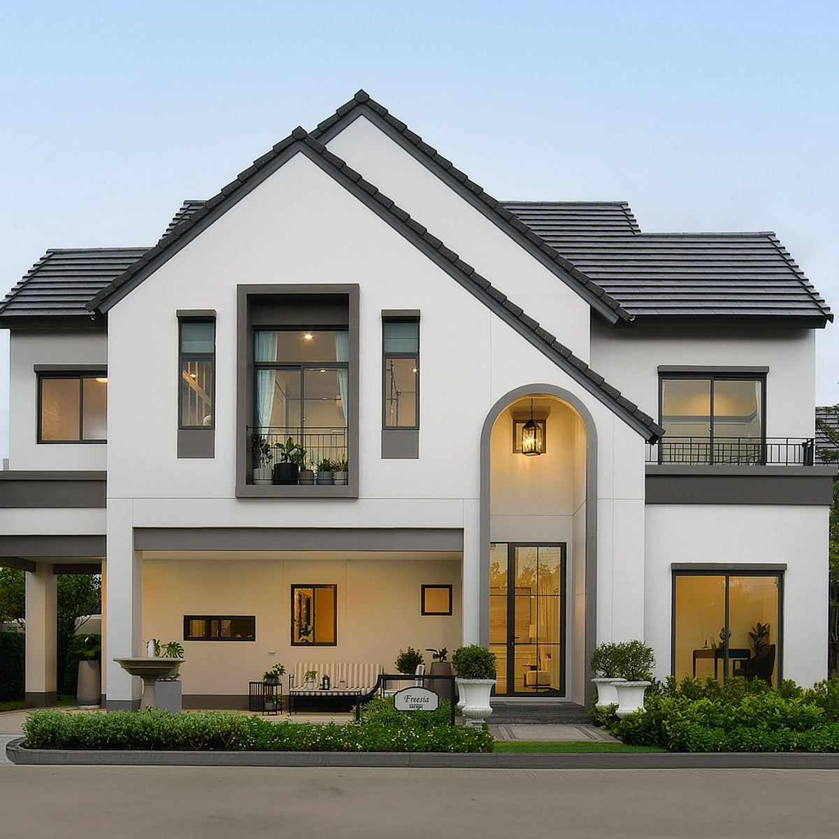 บ้านเดี่ยว สราญสิริ บางนา เลขที่ 159 ทิศใต้ แปลงมุม