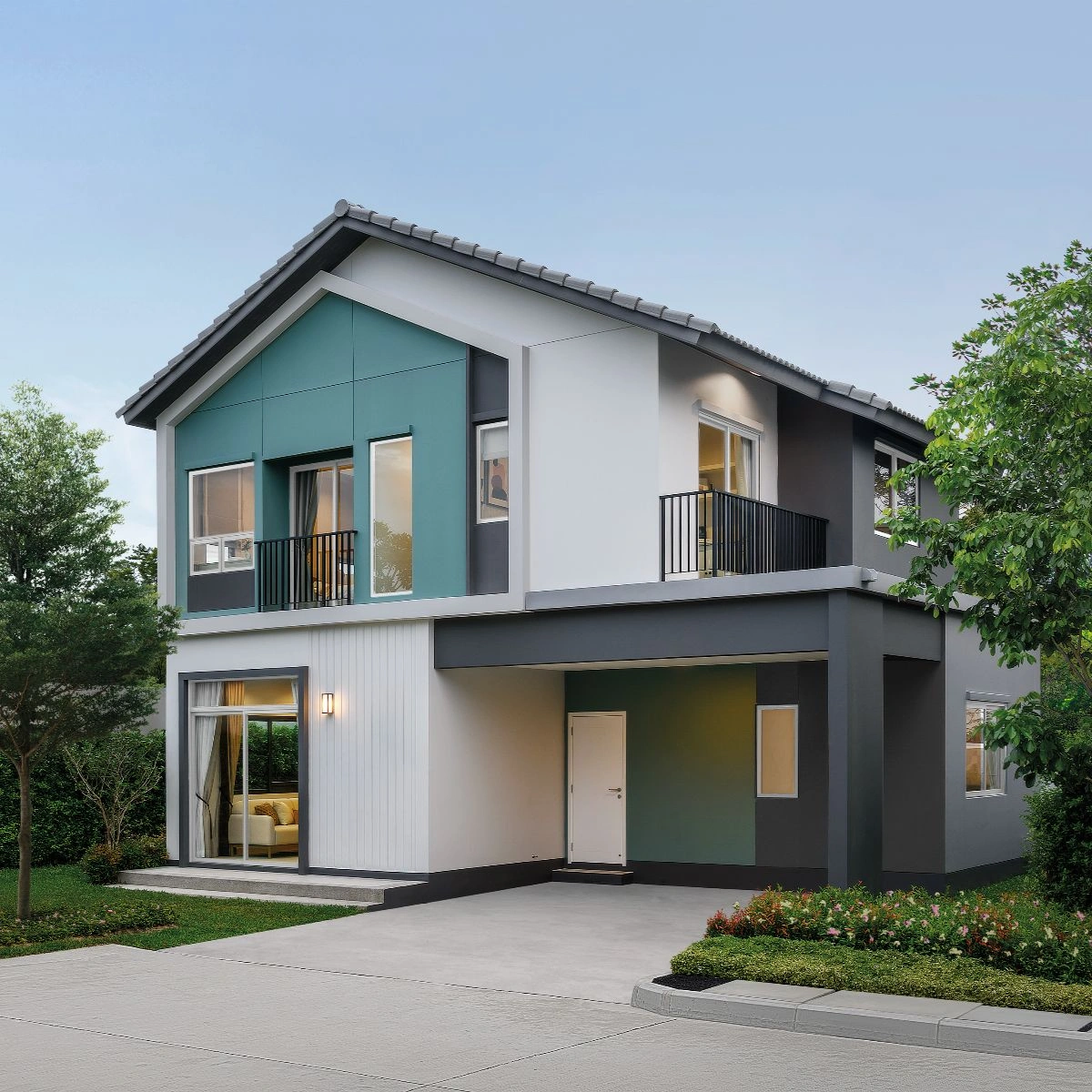 บ้าน สราญสิริ โคราช เลขที่ 399/187 ทิศใต้ แปลงมุม ที่ดินใหญ่