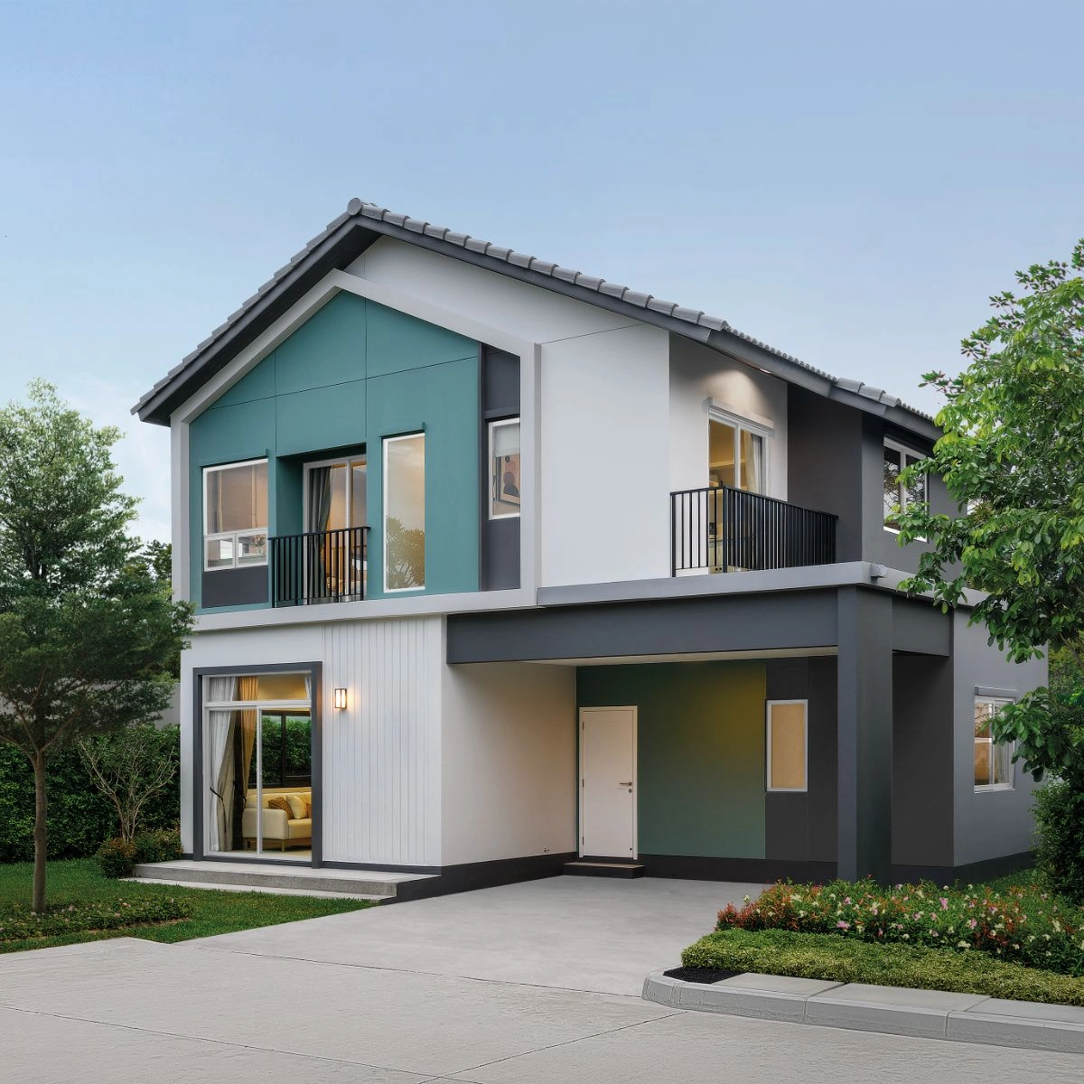 บ้าน สราญสิริ โคราช 399/205 ทิศใต้ บ้านเดี่ยวแปลงมุม เฟสใกล้สวน