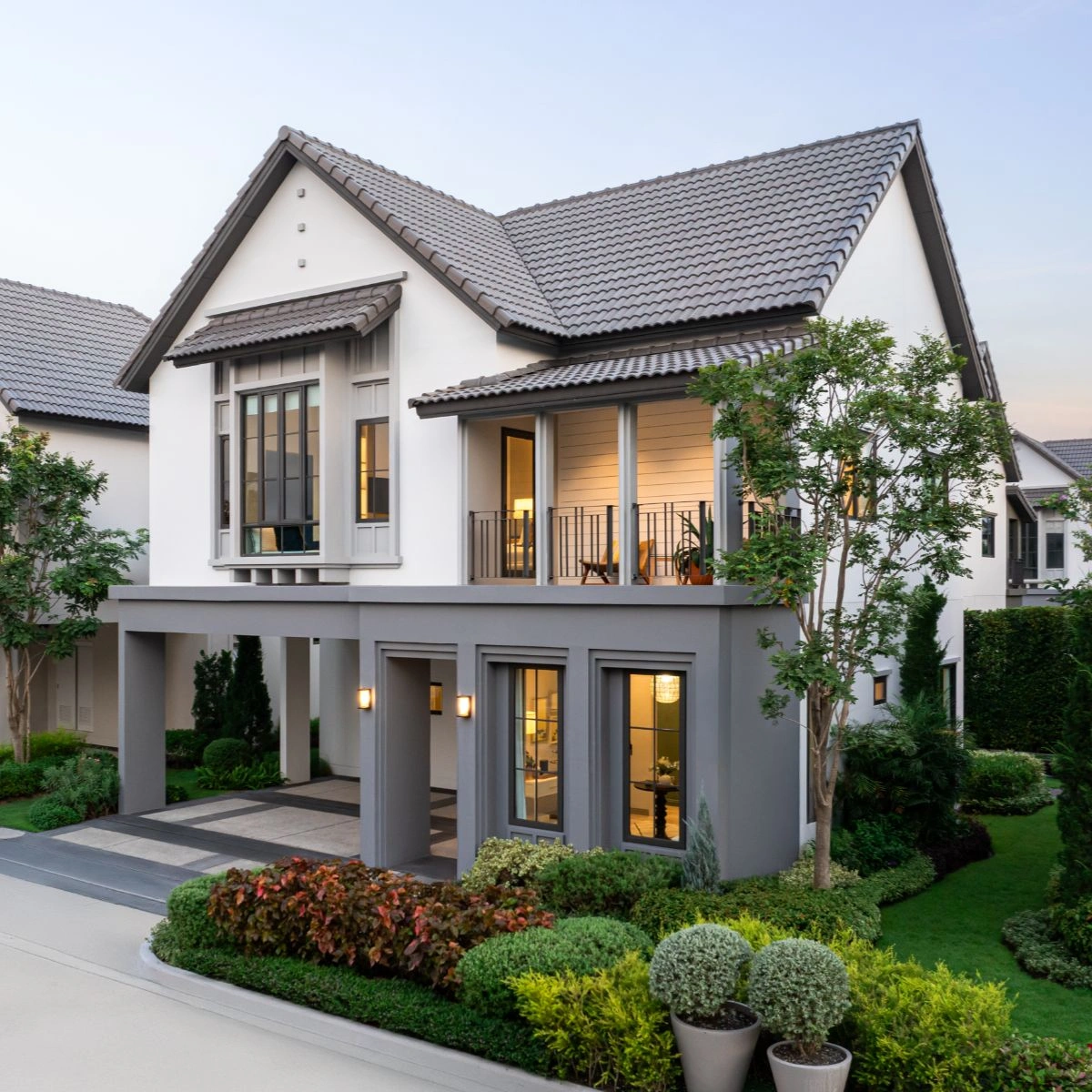 บ้าน สราญสิริ ประชาอุทิศ 90 เลขที่ 345/317 ทิศเหนือ โซนสวน หน้าสวน