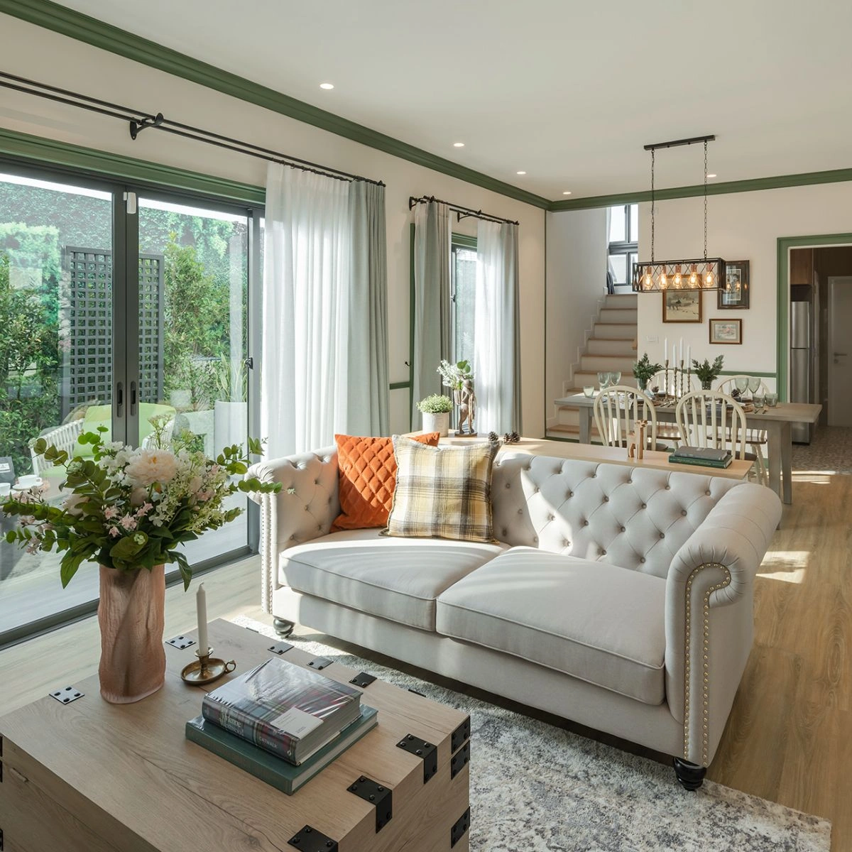 บ้านเดี่ยว สราญสิริ ประชาอุทิศ 90 เลขที่ 345/389 ทิศเหนือ *บ้านตัวอย่าง*<br> แปลงมุุม โซนส่วนตัว