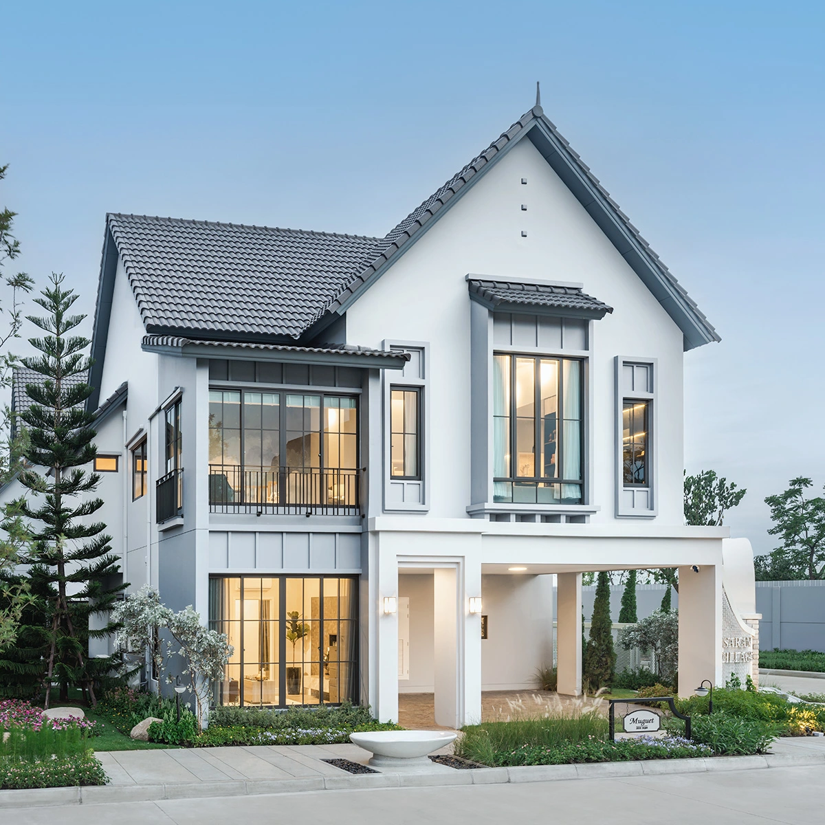 บ้านเดี่ยว สราญสิริ พระราม 2 เลขที่ 126 ทิศใต้ พื้นที่ใหญ่พิเศษ <br>แบบ MUGUET