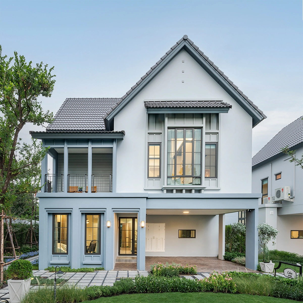 บ้าน สราญสิริ พระราม 2 ทิศเหนือ พื้นที่ใหญ่  โซนส่วนตัว แบบ Lilac