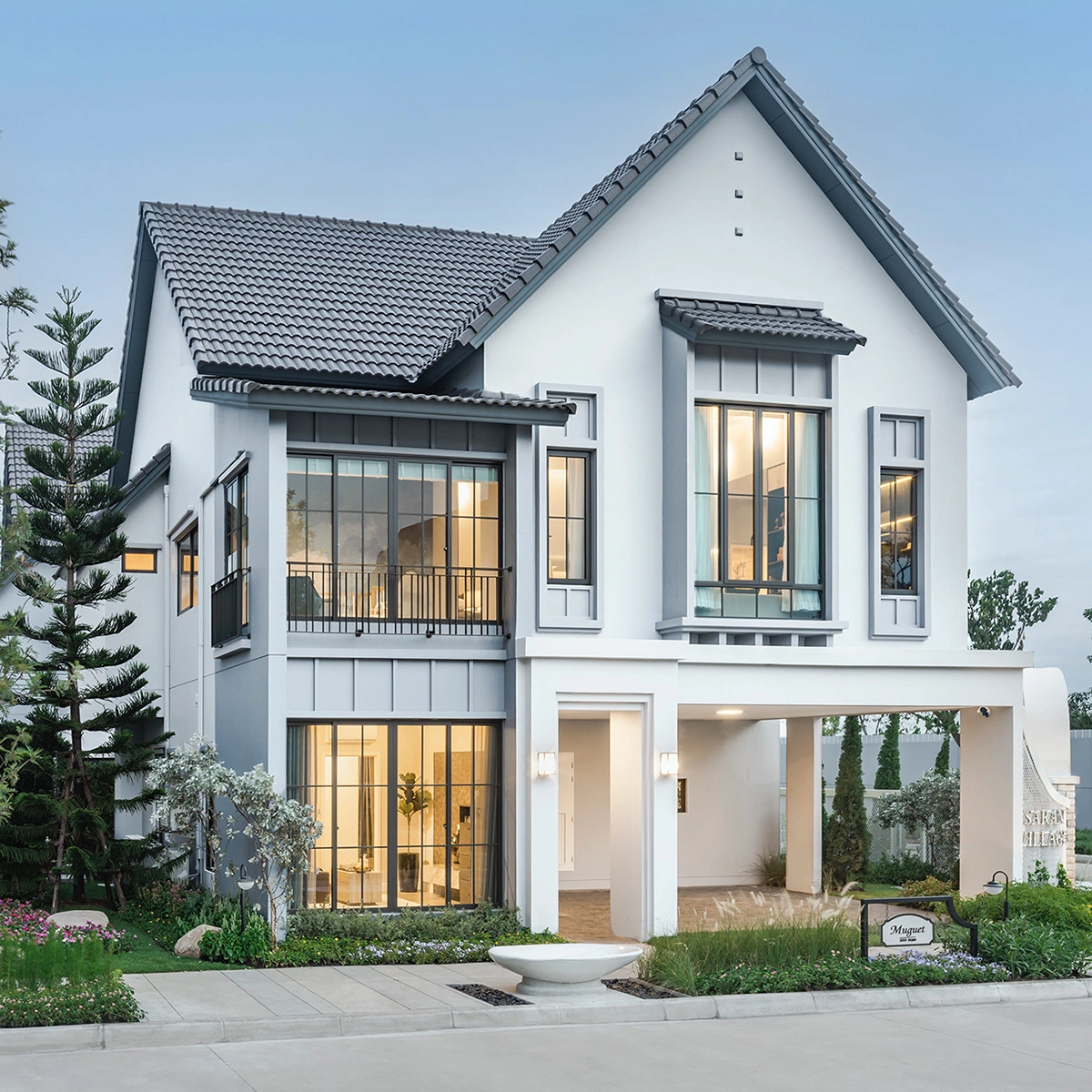 บ้าน สราญสิริ พระราม 2 เลขที่ 135 ทิศเหนือ พื้นที่ใหญ่ แบบ MUGUET