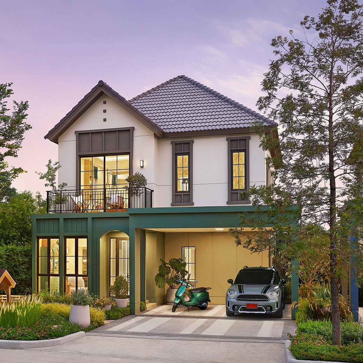 บ้านเดี่ยว สราญสิริ ราชพฤกษ์ - 345 เลขที่ 555/72 ทิศเหนือ ที่ดินใหญ่ <br>เฟสใหม่ ใกล้สวน