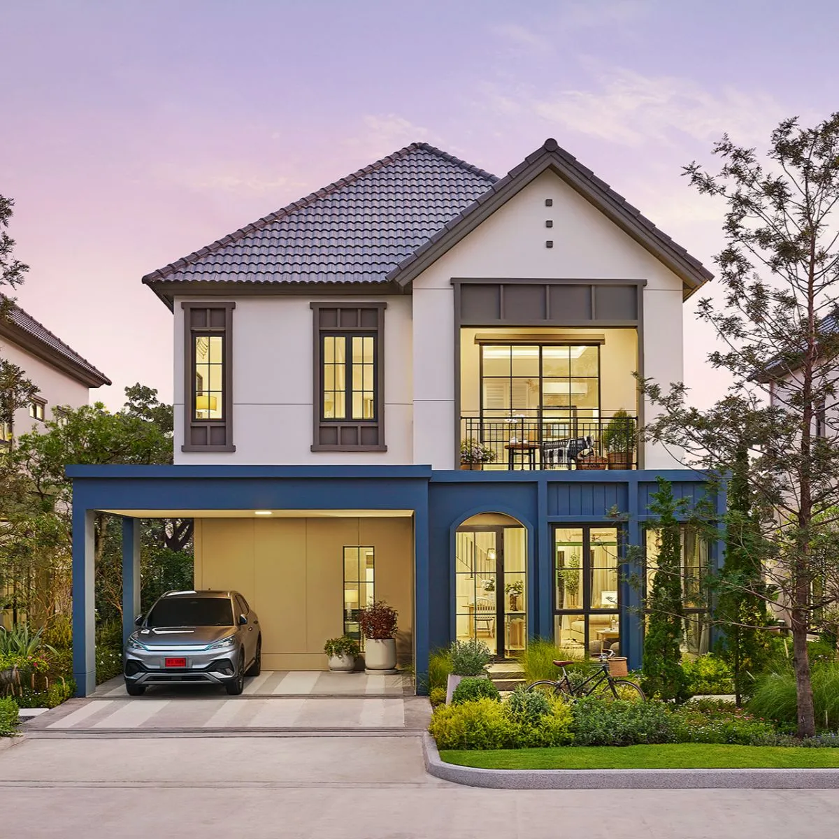 บ้าน สราญสิริ ราชพฤกษ์ - 345 เลขที่ 68/92 ทิศใต้ ที่ดินใหญ่ หน้าบ้านไม่ชนใคร