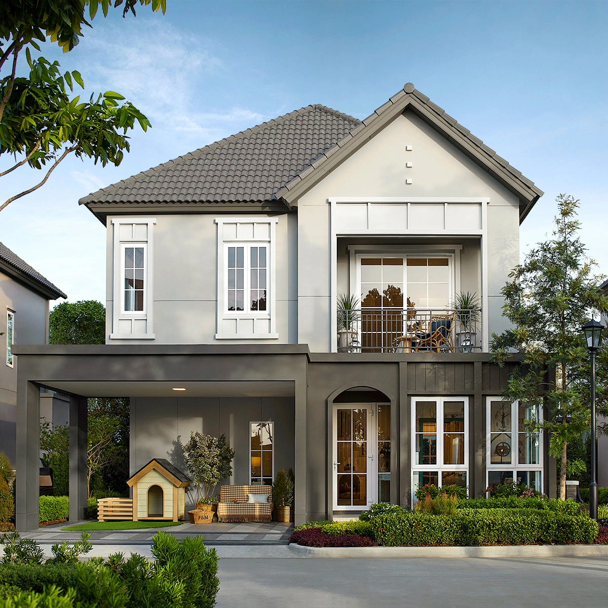 บ้านเดี่ยว สราญสิริ ราชพฤกษ์ - 346 เลขที่ 555/146 ทิศตะวันออกเฉียงใต้ <br>4 ห้องนอน โซนใกล้สวน