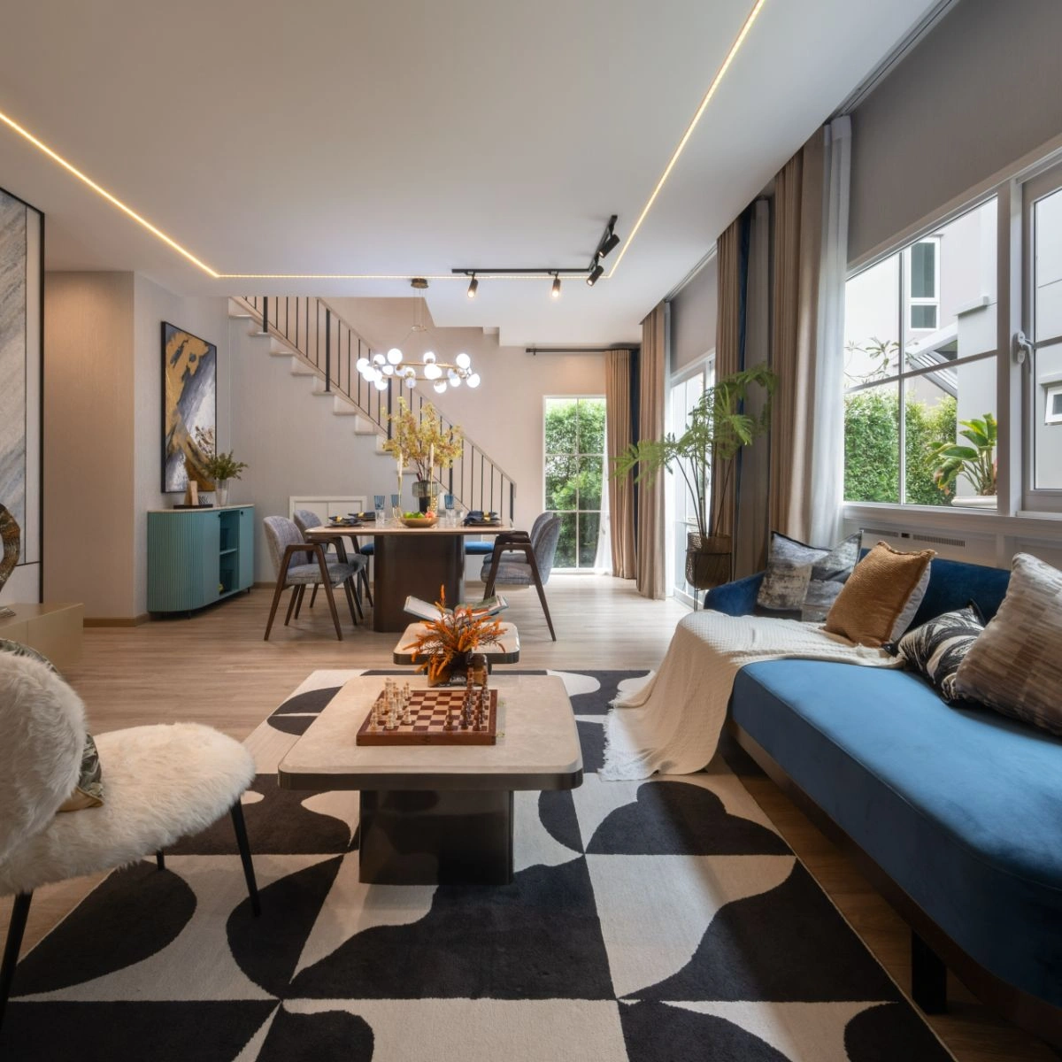 บ้านเดี่ยว สราญสิริ ราชพฤกษ์ - 346 เลขที่ 555/17 ทิศตะวันออกเฉียงใต้ *บ้านตัวอย่าง*<br> โซนส่วนตัว หน้าบ้านติดสวน
