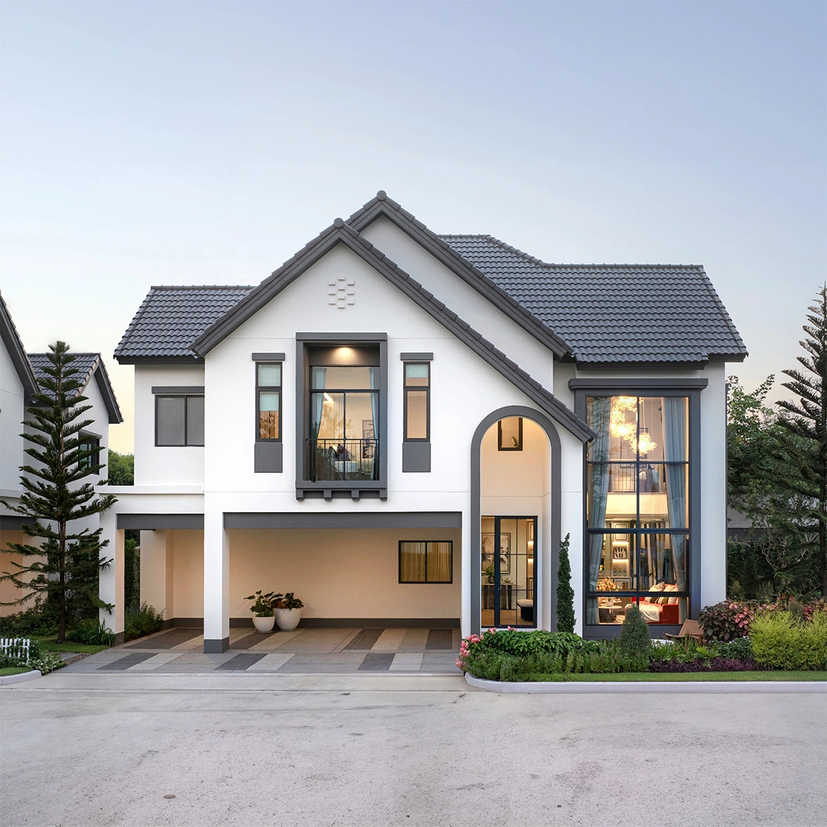 บ้าน สราญสิริ ศาลายา - ปิ่นเกล้า เลขที่ 99/61 ทิศใต้ แปลงมุม หน้าสวน โซนส่วนตัว