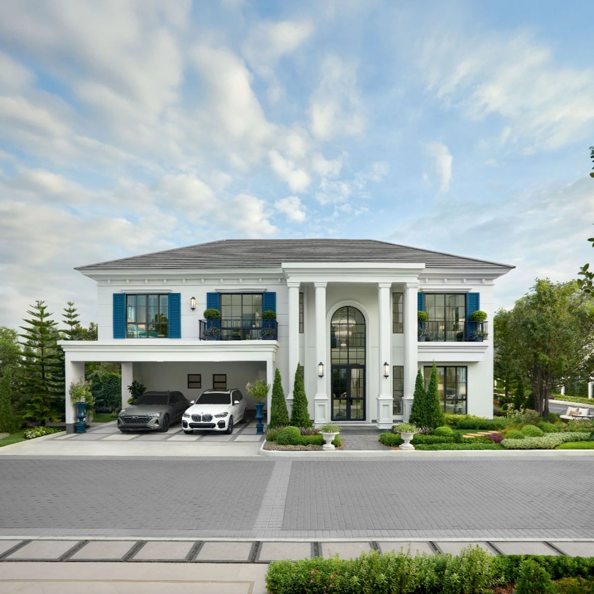 บ้าน เศรษฐสิริ บางนา กม.10 เลขที่ 898/5 ทิศใต้ แปลงมุม ติดสวนส่วนกลาง 1 ไร่