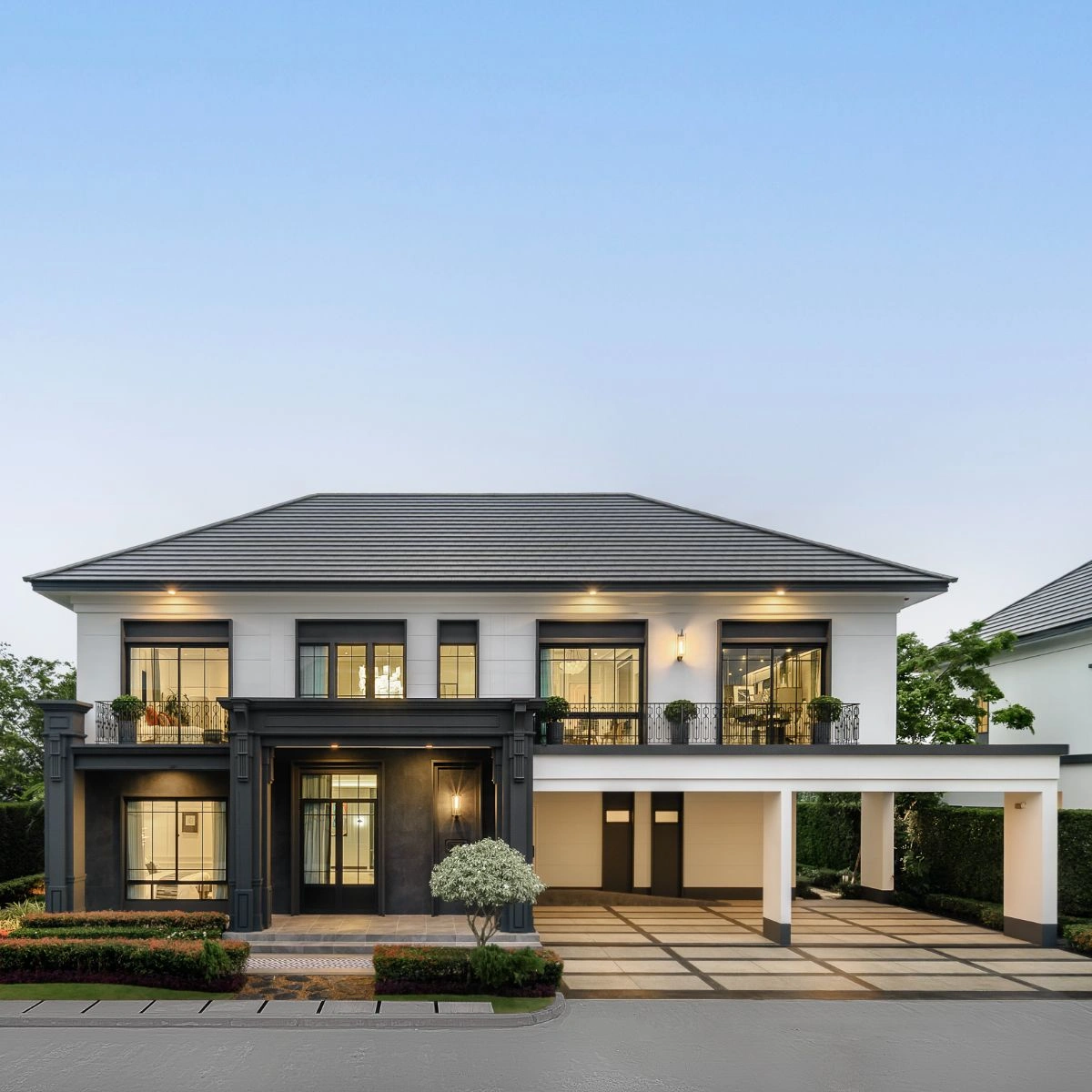 บ้าน เศรษฐสิริ ราชพฤกษ์ - สาย 1 เลขที่ 1321-000080 ทิศใต้ บ้านใหญ่ แปลงมุม หน้าสวน