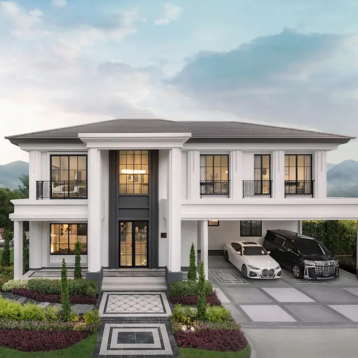 บ้านเดี่ยว เศรษฐสิริ รวมโชค เลขที่ 46 ทิศเหนือ บ้านหลังใหญ่